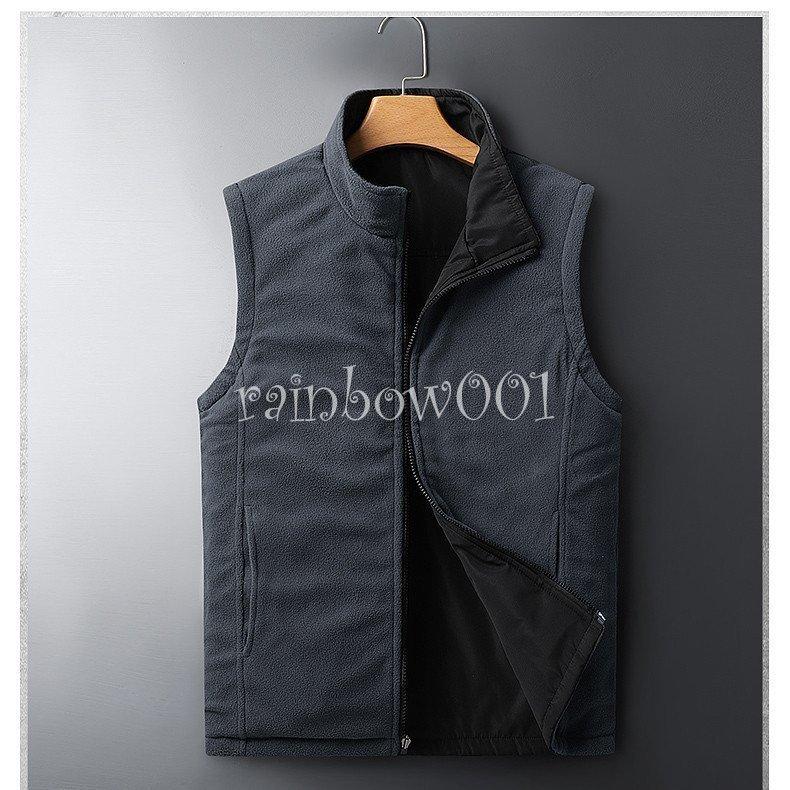 フリースベスト メンズ ベスト アウトドア ポアベスト 両面着 ジャケット アウター あったか お出かけ 防寒 大きいサイズ カジュアル 秋冬 s Dtmj Rainbow一号店 通販 Yahoo ショッピング