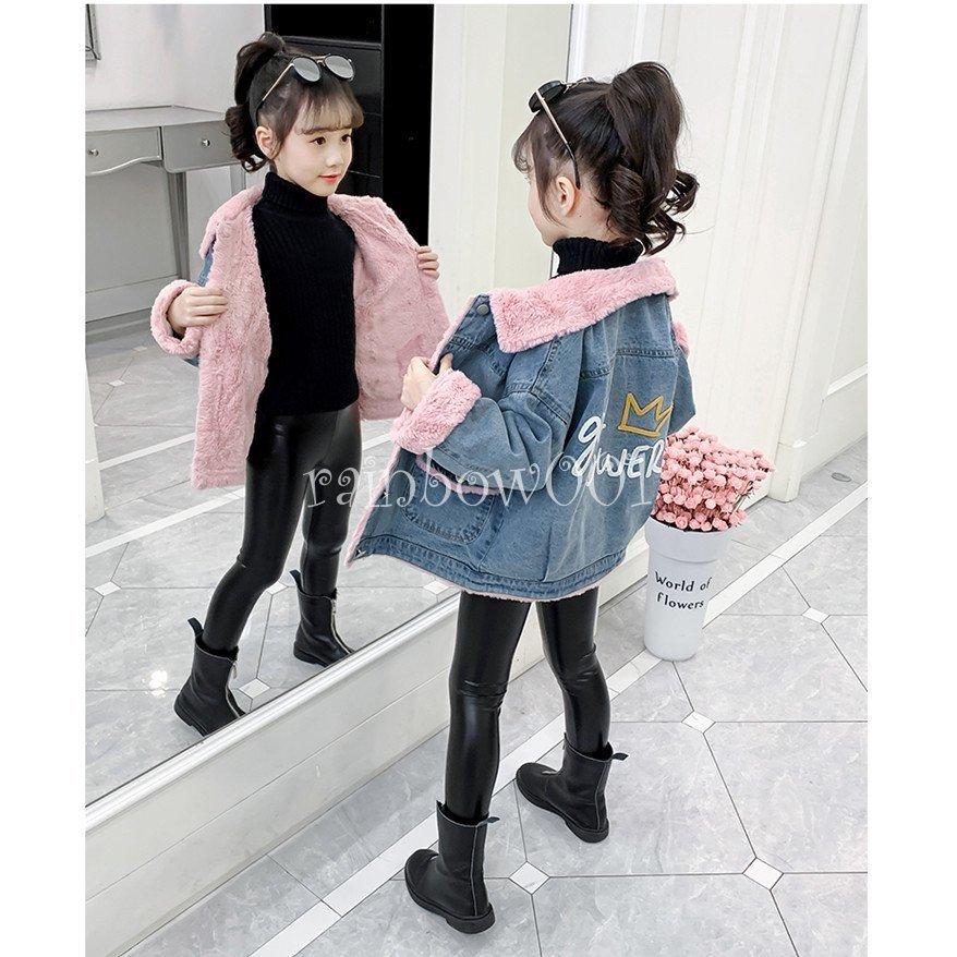 芸能人愛用 ボアコート デニム 韓国子供服 秋冬 女の子 キッズコート 防寒アウター ふわふわ アウトドア ジャケット 厚手 暖かい 防寒 可愛い Sigatrade Com Br