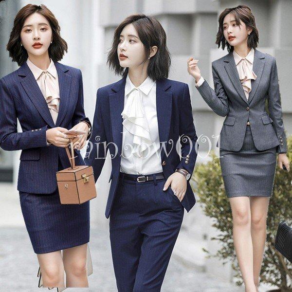 売りオンラインストア スーツ レディース ストレッチ パンツスーツ ビジネススーツ スカートセット ３点セット 春夏秋冬 ビジネス 通勤 Ol 女性 オフィス カジュアル 通勤 仕事 会社 買い割引品 Superavila Com