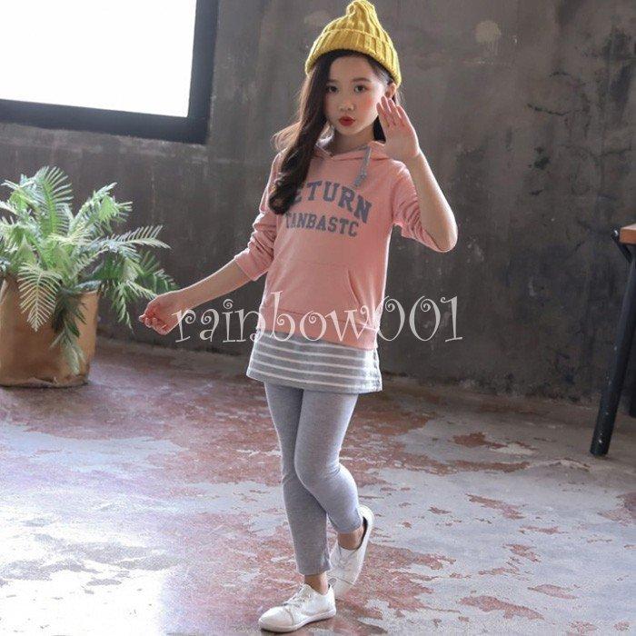韓国子ども服 新作 1 130 140 150 160cm ガールズ キッズ ジャージ スウエット スカート付きレギンス セットアップ フード付き 上下 女の子 春秋冬 長袖 贅沢 キッズ