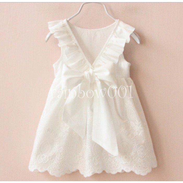 キッズ ベビー服 130cm 80 ひざ丈 カジュアル ナチュラル ノースリーブ フリル ワンピース 夏 女の子 子供服 背を見せる 膝丈 蝶結び 売れ筋商品 ワンピース