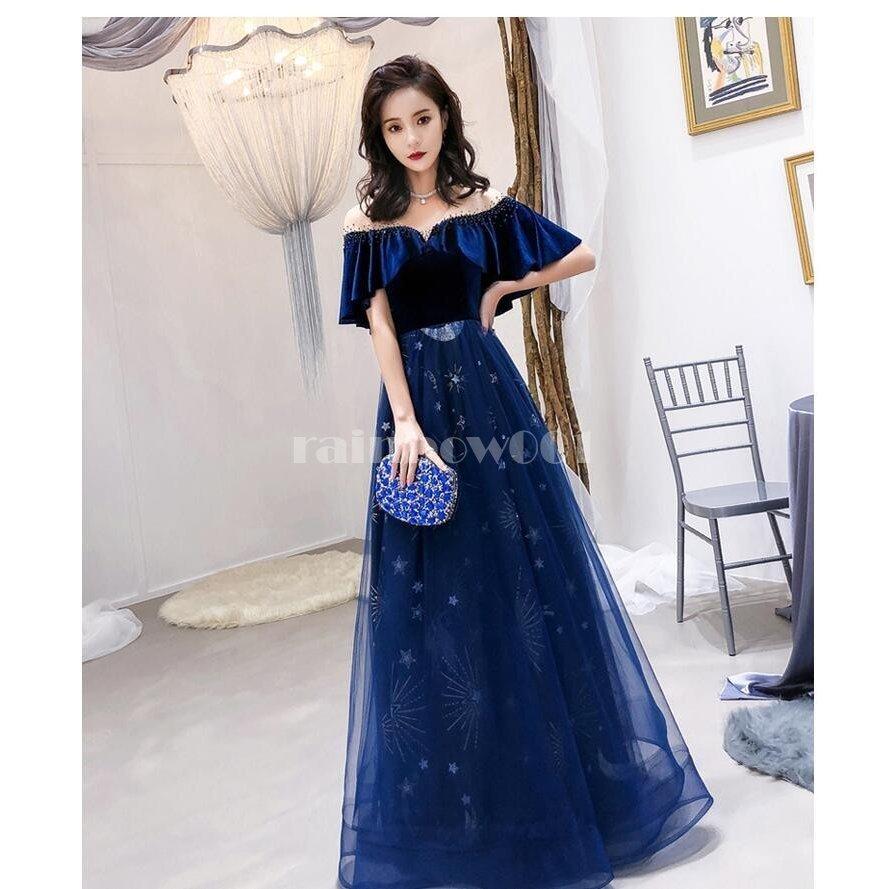 のオシャレな ロングドレス 結婚式ドレス オフショルダー パーティードレス ウエディングドレス 二次会 衣装 舞台 披露宴 演奏会 発表会 ピアノ 大きいサイズ イベント用 新着商品 Skylanceronline Com