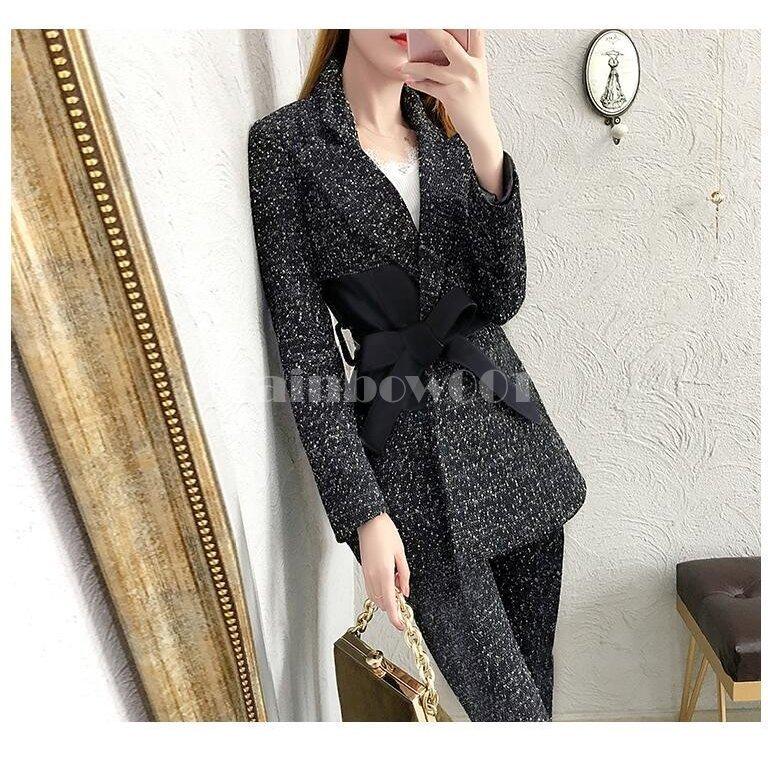 短納期対応 上品 パンツスーツ セレモニースーツ セットアップ レディース 代30代40代 事務服 フォーマルスーツ 細身シルエット 制服 Ol ビジネス 入学式 卒業式 通勤 安いそれに目立つ Marve Hn