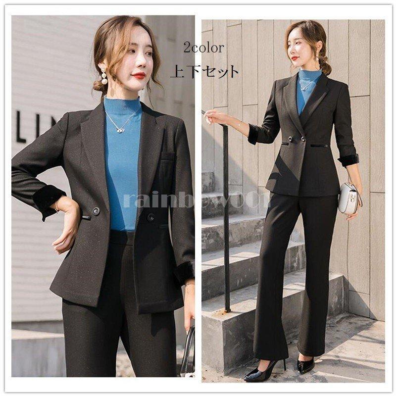 ガウチョパンツスーツ レディースキャバスーツ フォーマルスーツ 2点セットスーツ 卒業式 卒園式 七五三 30代40代 セットアップ オフィス ビジネス 通勤 Ol 柔らかな質感の