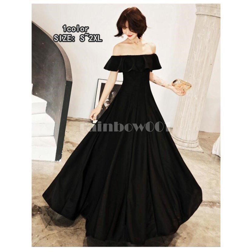 ウエディングドレス パーディードレス ロングドレス オフショルダー Aラインワンピース 大きいサイズ 激安超特価 二次会 発表会 結婚式 謝恩会 成人式 花嫁 卒業式