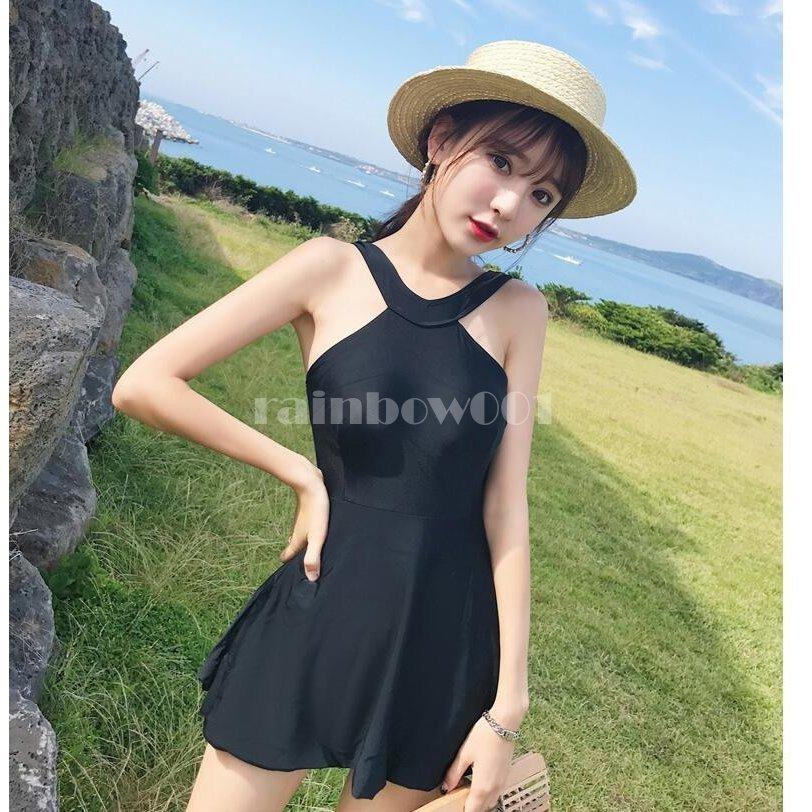 水着 ワンピース 体型カバー かわいい ホルターネック レディース水着 大きいサイズ オールインワン ハイウエスト ビスチェ風 おしゃれ 海水浴 温泉 94 以上節約