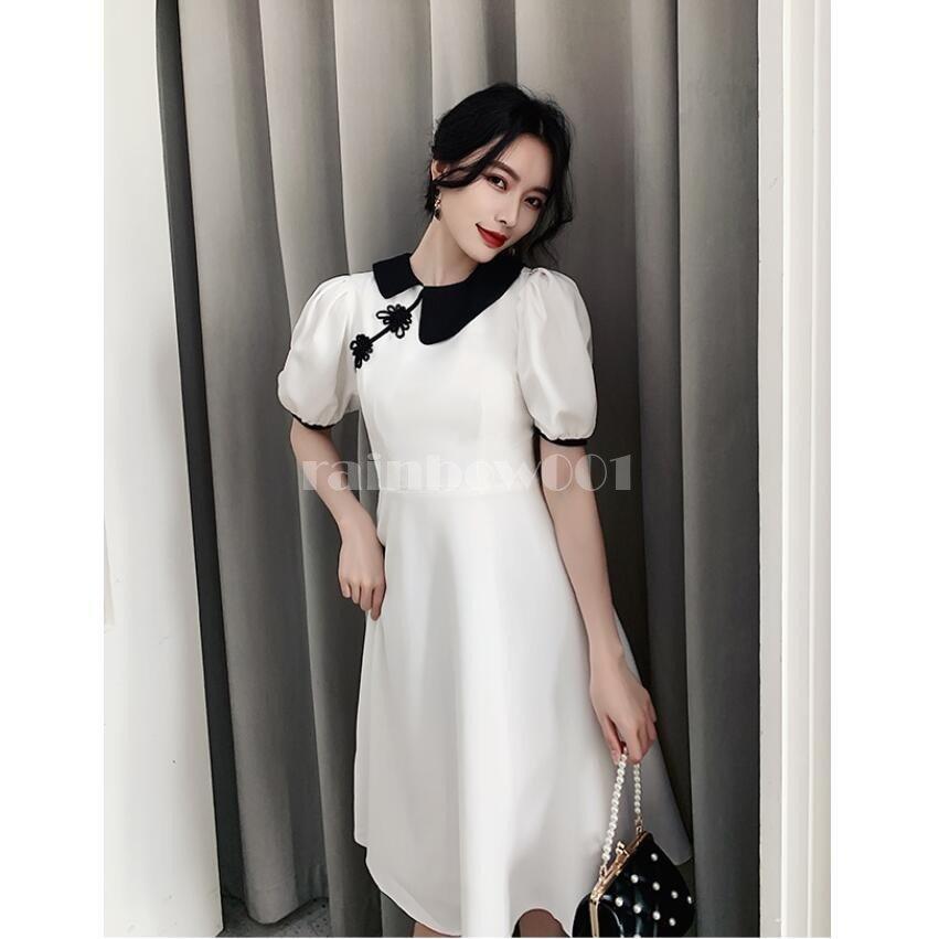 64円 宅送 ウエディングドレス パーティードレス 10代 代 30代 40代 ワンピース 披露宴 ミモレ丈ドレス フォーマル お呼ばれ キャバドレス 上品 結婚式 成人式