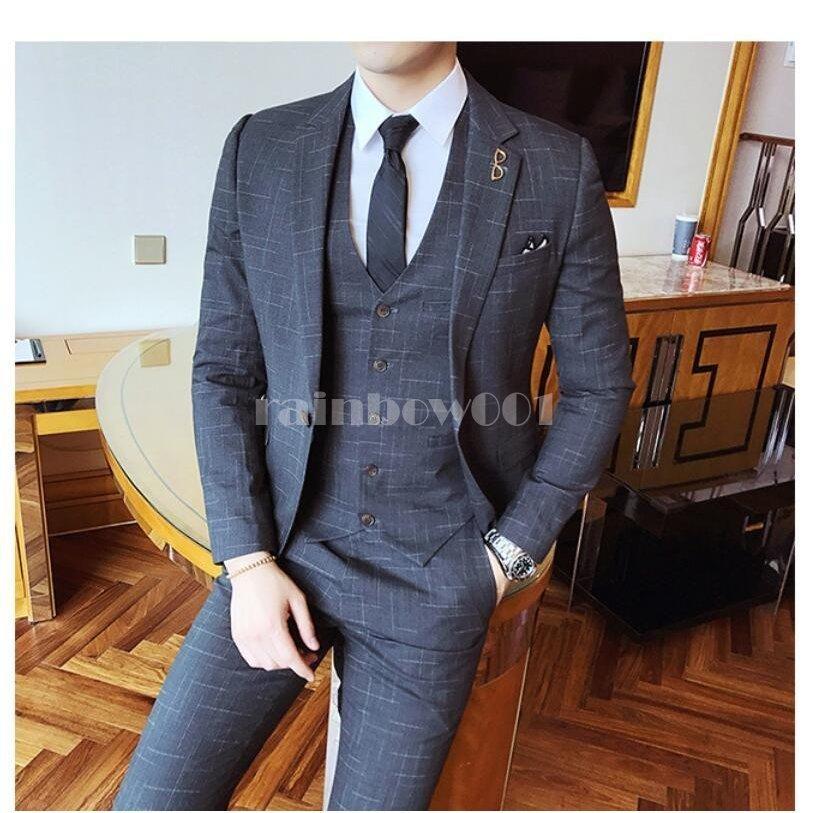 在庫あり 即納 メンズスーツ カッコイイ 3点セットスーツ チェック柄 3ピーススーツ ビジネススーツ フォーマル 結婚式 成人式 卒業式 就職活 披露宴 紳士服 冠婚葬祭 二次会 手数料安い Www Kslcity Com My
