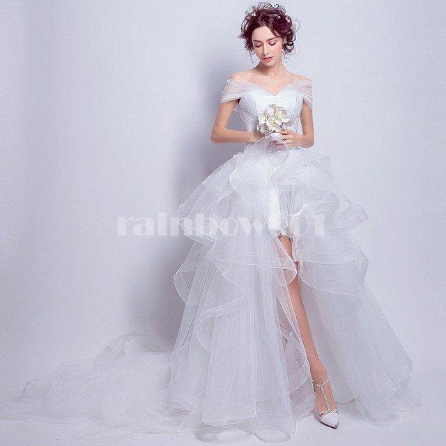 クーポン配布中 交換無料 ウエディングドレス トレーンドレス オフショルダー 袖あり シンプル プリンセスライン ロングドレス 結婚式 花嫁 新作 0321s Rainbow一号店 通販 Yahoo ショッピング 21新発 Kpiss Fm