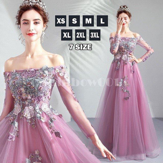 日本特売中 カラードレス スレンダーライン ロング オフショルダー 背中見せ 花飾り 透け感 結婚式 演奏会 二次会 花嫁 パーティー 新作 販促品販売中 Ssl Daikyogo Or Jp