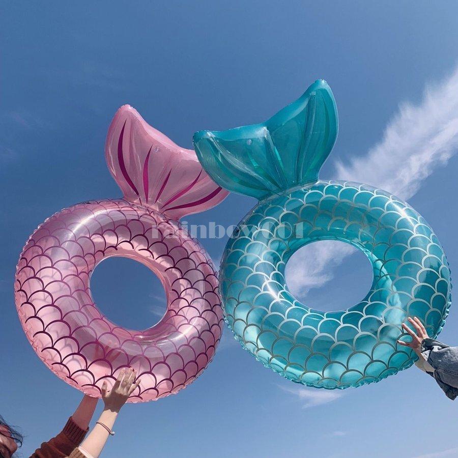 最大93 オフ 浮き輪 大人用 レディース 人魚柄 浮輪 フロート うきわ インスタ映え 大きいサイズ 水遊び 遊具 可愛い 夏 海 プール ビーチ おしゃれ 最安 撮影道具 Gestoci Ci