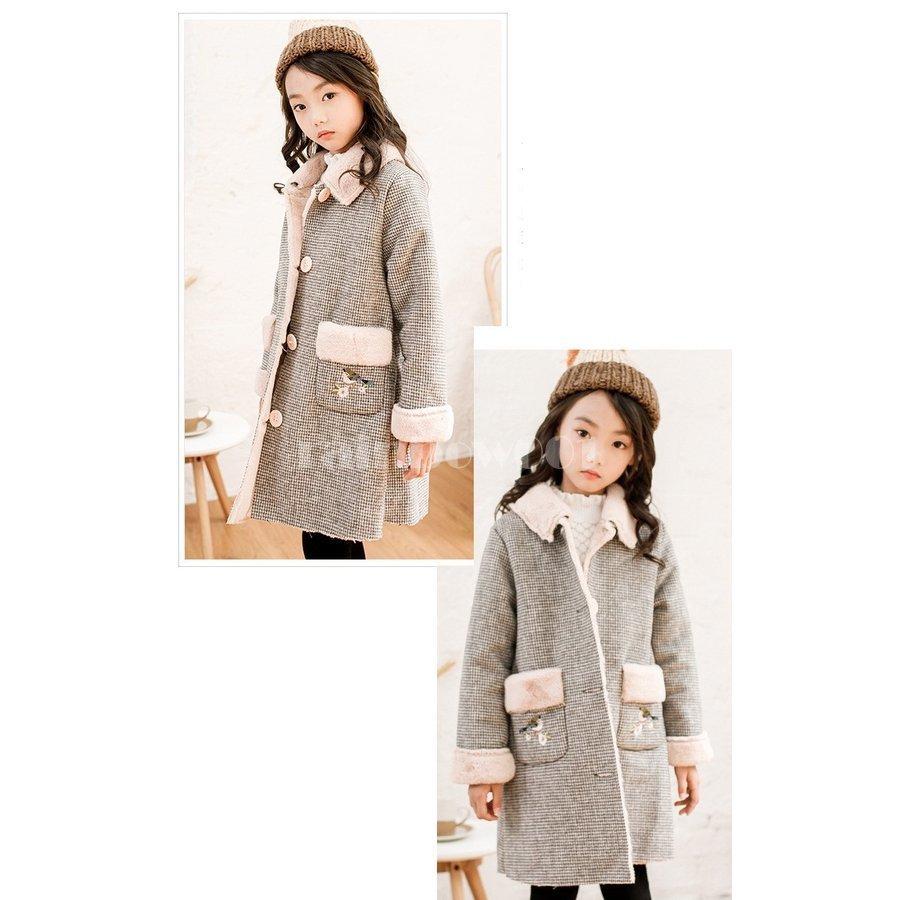 50 Off 子供コート ダッフルコート 女の子 開襟 アウター 韓国風 秋冬 ロングダッフルコート チェック柄 子供服 中綿 可愛い 防寒 コート 裏ボア Simbcity Net