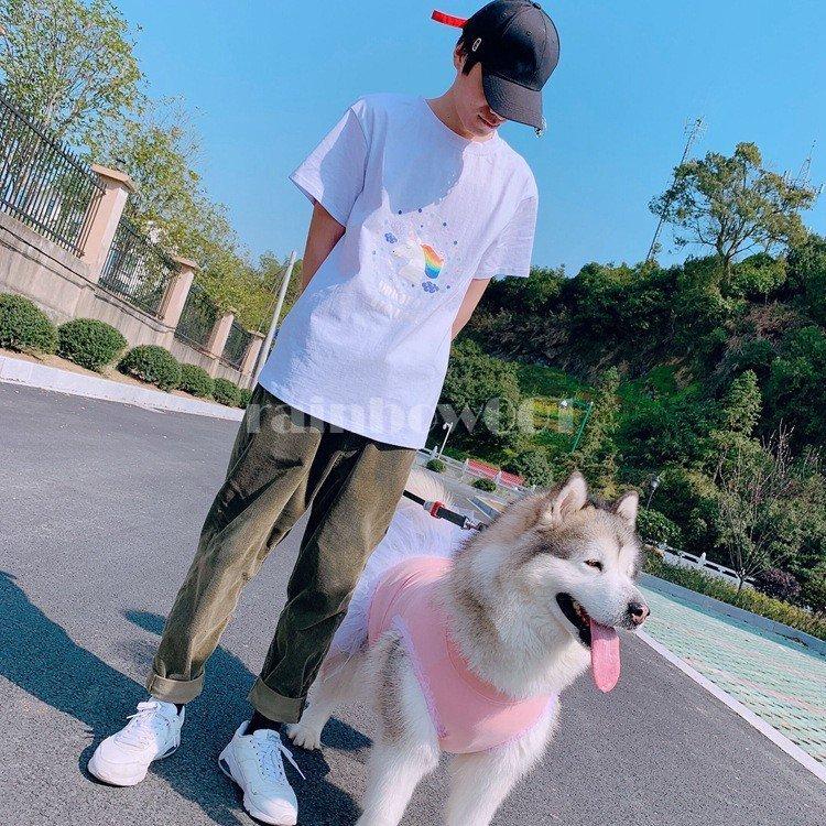 小型犬 中型犬 大型犬 ペットとお揃いの服 飼い主とお揃い服 夏服半袖シャツ ワンピース 犬の服 フリース トレイナー犬とオーナーお揃い ペアルック 猫とお揃 s Pet132 Rainbow一号店 通販 Yahoo ショッピング