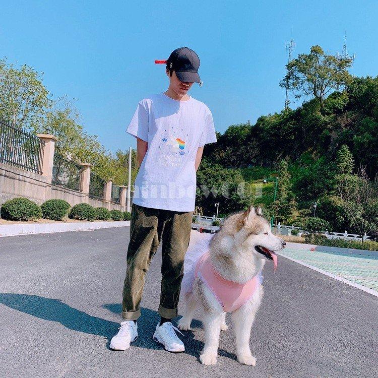小型犬 中型犬 大型犬 ペットとお揃いの服 飼い主とお揃い服 夏服半袖シャツ ワンピース 犬の服 フリース トレイナー犬とオーナーお揃い ペアルック 猫とお揃 s Pet132 Rainbow一号店 通販 Yahoo ショッピング