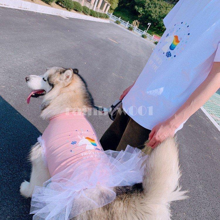 小型犬 中型犬 大型犬 ペットとお揃いの服 飼い主とお揃い服 夏服半袖シャツ ワンピース 犬の服 フリース トレイナー犬とオーナーお揃い ペアルック 猫とお揃 s Pet132 Rainbow一号店 通販 Yahoo ショッピング
