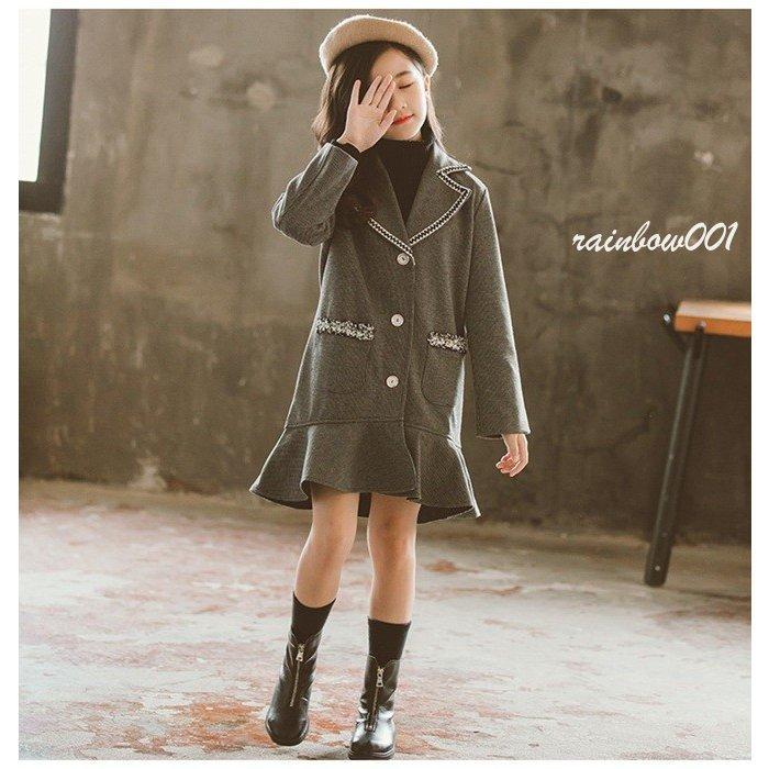 春先取りの ジュニア キッズ 秋 春 羽織もの 女の子 アウター ジャケット コート 子供服 ママ L M S 150 140 130 1 110 100 90 親子ペア お揃い コート サイズ M Www Theopengate Org Il