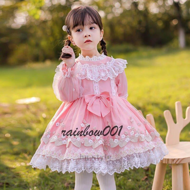 可愛い レトロ優雅 ゆめかわいい ゴシック ゴスロリ ドレス ロリィタ ワンピース 女の子 洋服 誕生日ギフト七五三 遠足に出かける普段着 熱い販売 ロリィタ