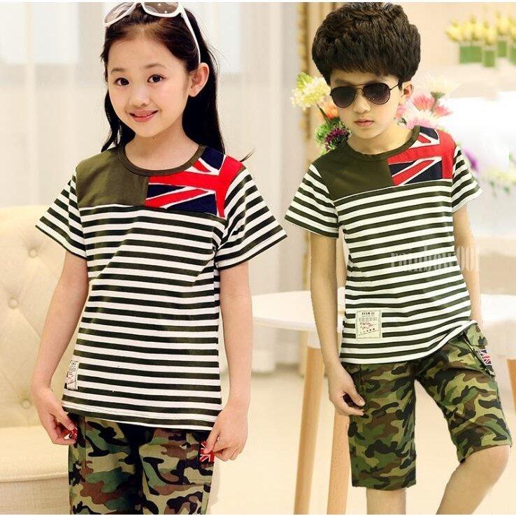 子供ジャージ 女の子 男の子 上下セット迷彩 スウェット2点セット 半袖tシャツ パンツ 五分丈 スポーツウェア キッズ ジュニア 子供服 夏新作 とっておきし福袋