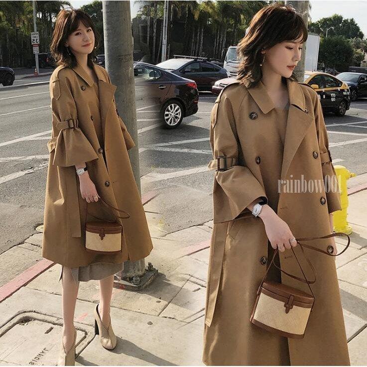 スプリングコート レディース ガウンコート 通勤コート トレンチコート ロング丈 着痩せ ゆったり ロングコート 春服 マキシ丈 春秋物 無料発送