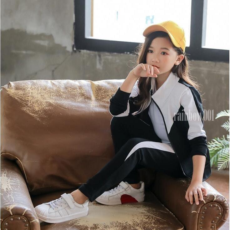 おすすめ特集 子供ジャージ 上下セット スウェット 2点セット ジャケット トレーニングウェア 女の子 スポーツウェア キッズ 春秋 Coppelia Evenement Fr