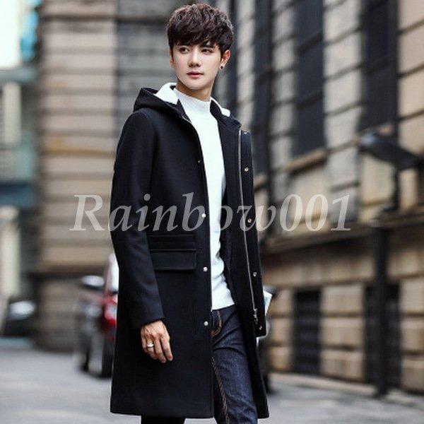 チェスターコート 中綿ジャケット ロングコート ロングジャケット コート スーツ メンズ ウール ビジネス アウター 2つボタン 細身 スリム 暖かい 秋 冬 無地 超歓迎された