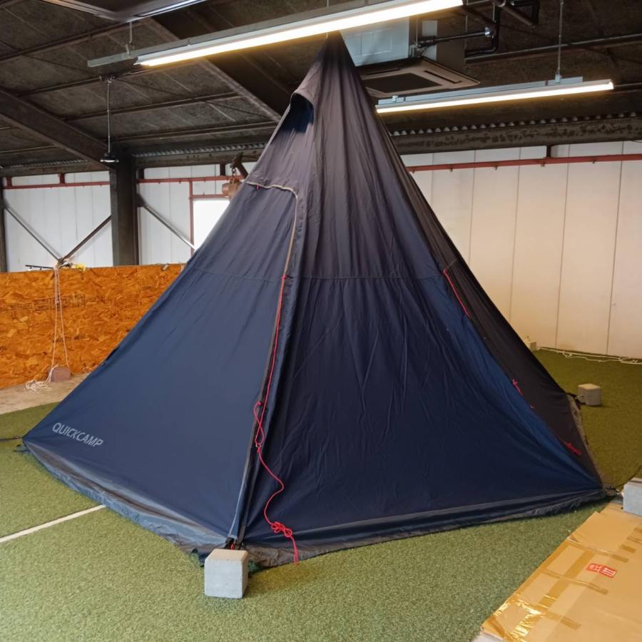 QUICKCAMP QC-TCT440 ワンポールテント TC ネイビー