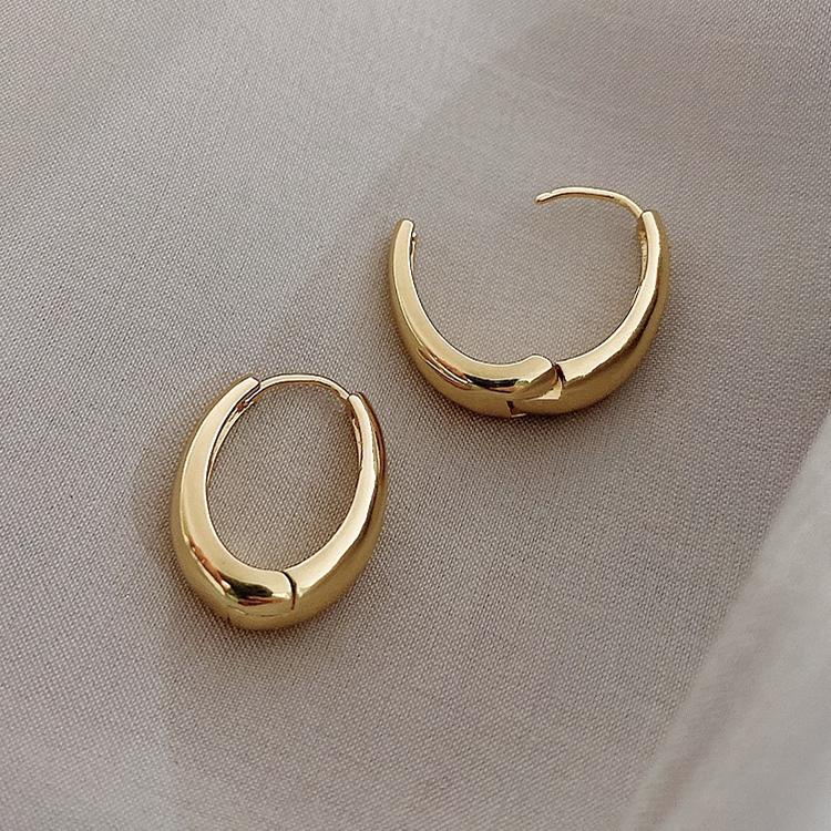ピアス レディース フープピアス 大きめ リングピアス 18kgp 中 ピアス レディース フープピアス 大きめ リングピアス 18kgp 中