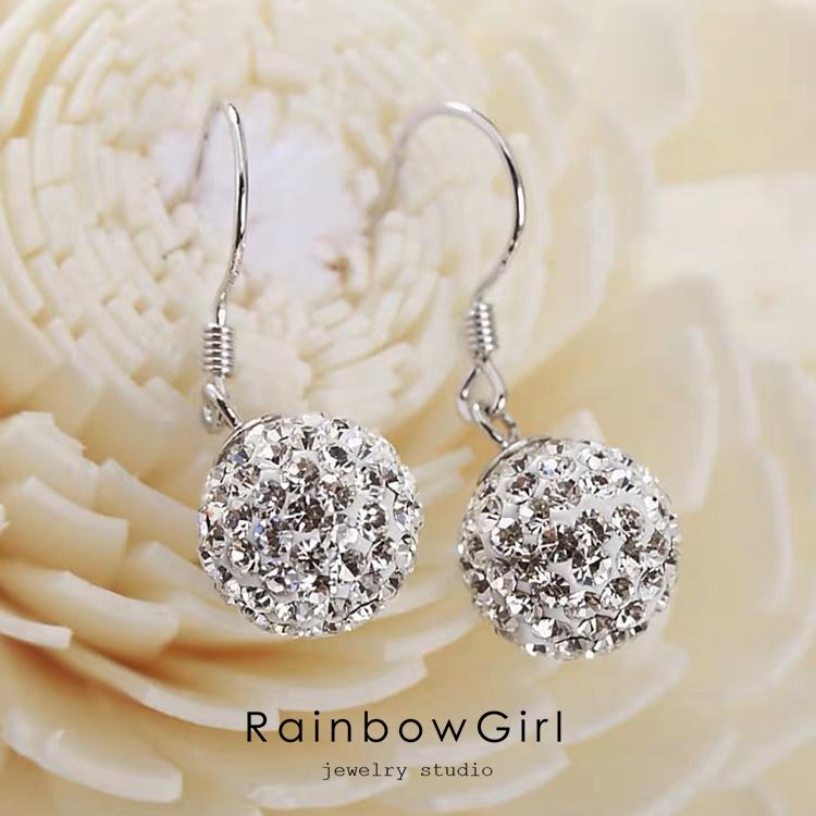 RainbowGirl フックピアス レディース ボール キラキラ 豪華 オシャレ 