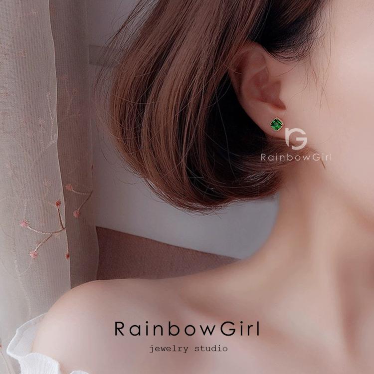 RainbowGirl ピアス レディース 50代40代 アレルギー対応 スクエア 一 