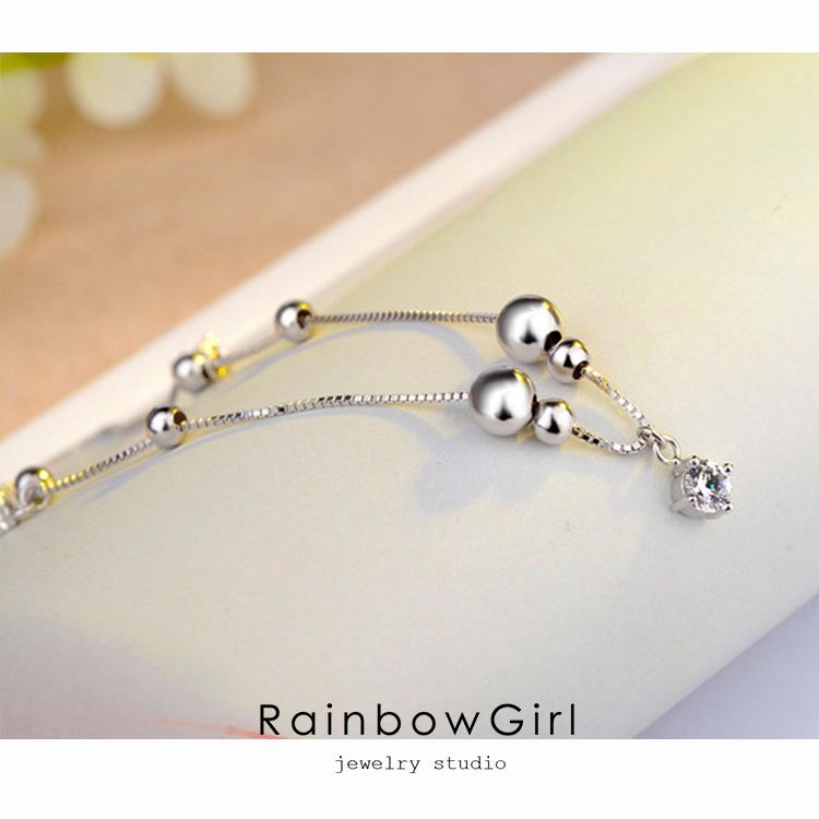 RainbowGirl（アクセサリー） アンクレット レディース 3粒