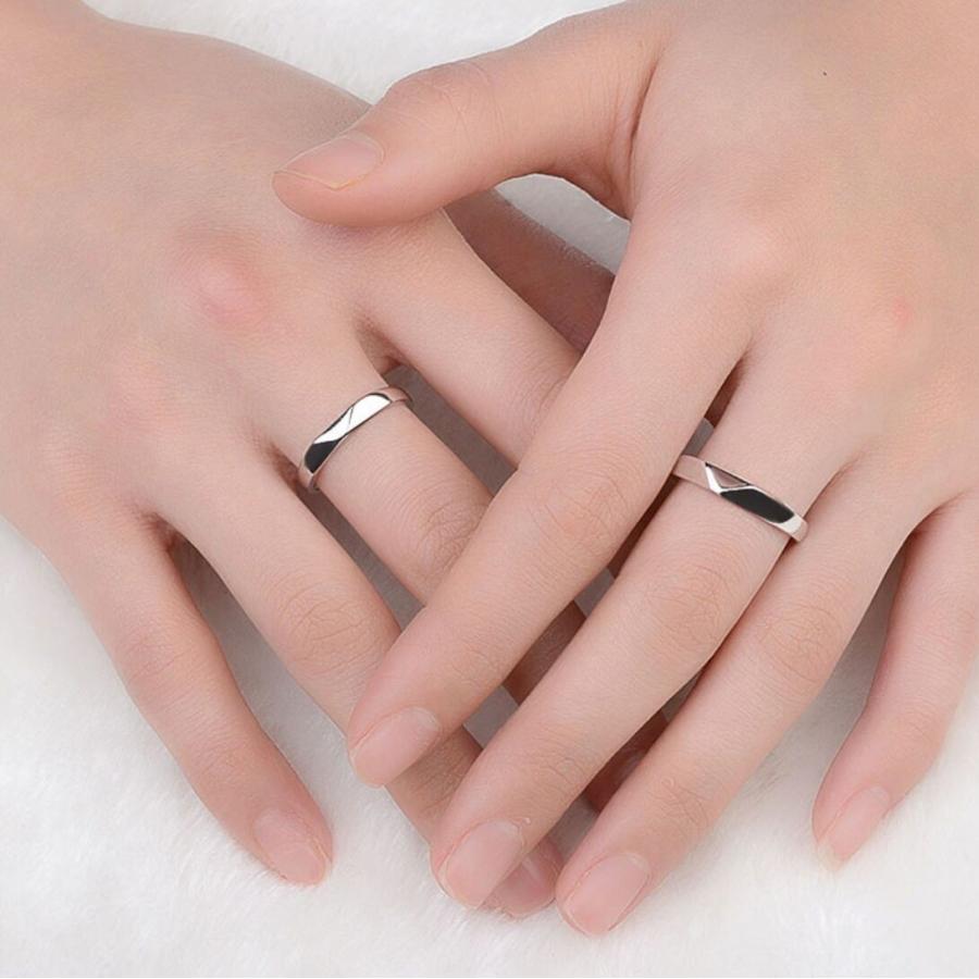 ペアリング フリーサイズ 指輪 シンプル 男女兼用 シルバー925 プラチナ仕上げ 激安ペアリング 人気 結婚指輪 Kjz027 P Rainbowgirl 通販 Yahoo ショッピング