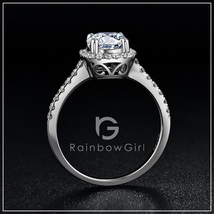 RainbowGirl 母の日 指輪 レディース 1カラット フリーサイズ 大粒