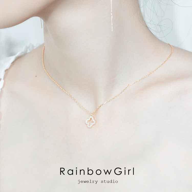 RainbowGirl（アクセサリー） 母の日 女性 ネックレス 人気 ピアス 2点 