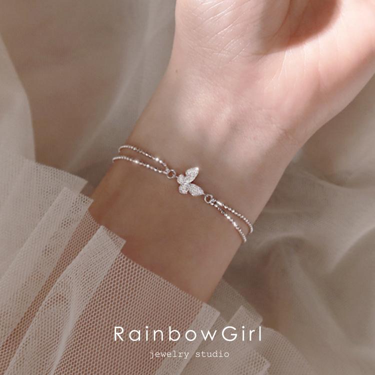 RainbowGirl(アクセサリー) ブレスレット レディース 蝶々 RainbowGirl(アクセサリー) ブレスレット レディース 蝶々