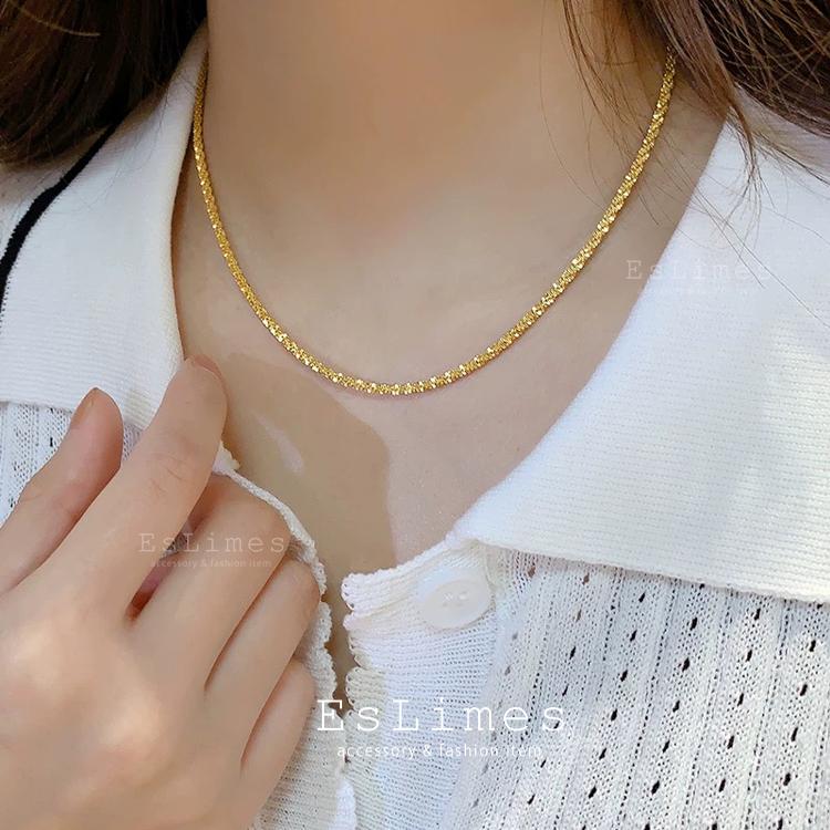 ネックレス レディース ステンレス チェーンのみ シンプル シルバー