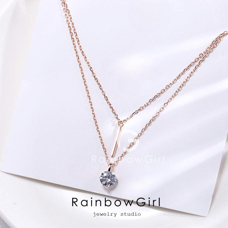 RainbowGirl(アクセサリー) ネックレス レディース 一粒 RainbowGirl(アクセサリー) ネックレス レディース 一粒