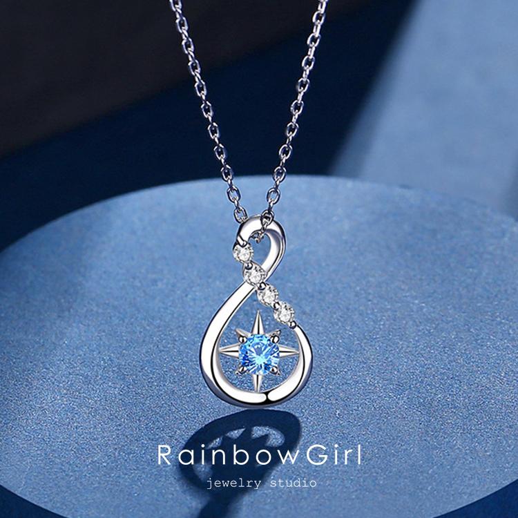 RainbowGirl クリスマス ネックレス レディース しずく 雫 ドロップ