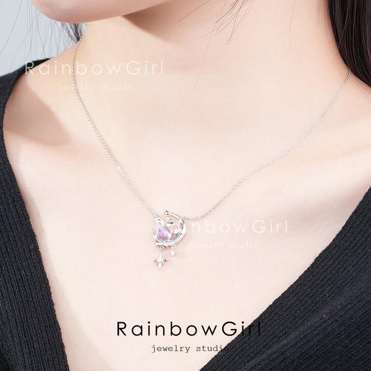 RainbowGirl(アクセサリー) ネックレス レディース うさぎ 月 RainbowGirl(アクセサリー) ネックレス レディース うさぎ 月