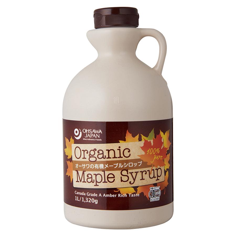 オーサワの有機メープルシロップアンバー リッチテイスト 入荷予定 １ｌ プラボトル