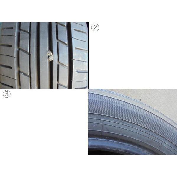 ヨコハマ ECOS ES31 185/55R15 4本 9分溝2本と8〜9分溝2本 