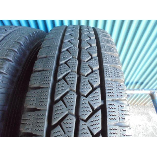 ブリヂストン BLIZZAK VL1 155/80R14 88/86N LT 4本 9.5分溝2本と8〜9 