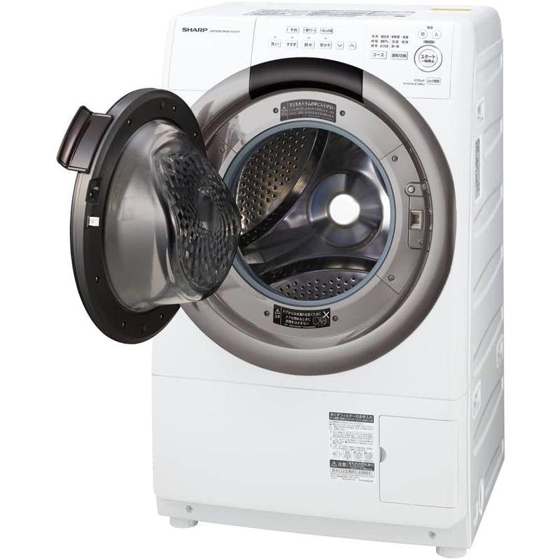 【美品】 シャープ(SHARP) ドラム式 洗濯乾燥機 洗濯7kg/乾燥3.5kg ES-S7H-CL ヒーターセンサー乾燥 左開き(ヒンジ左) グレ 【HOV2474164286】(89106円)