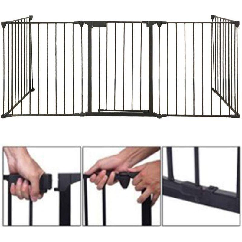 Cuku クークー 犬 柵 室内 ペットフェンス 置くだけ ペット ゲート 赤ちゃん 自立式 ペット柵 ベビーゲート ハースゲート xl 5 クークー 犬 柵 室内 ペットフェンス 置くだけ ペット ゲート 赤ちゃん 自立式 ペット柵 ベビーゲート ハースゲート xl