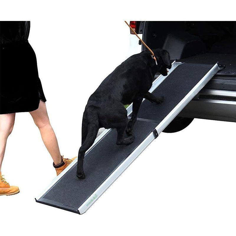 【早い者勝ち！】 Ruedamann 犬用スロープ アルミ製伸縮式ペットスロープ 車への乗降 高低差のある場所で大活躍 スライド式 軽量＆コンパクト アルミフ 【P1887385230】(11016円)