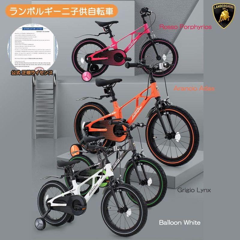 Lamborghini (ランボルギーニ) 子供・幼児自転車 補助輪 泥除け標準装備 超軽量マグネシウム素材 3〜10歳適合 3サイズ オシ 補助輪 ランボルギーニ 子供 幼児自転車 泥除け標準装備 超軽量マグネシウム素材 10歳適合 3サイズ オシ ペダル