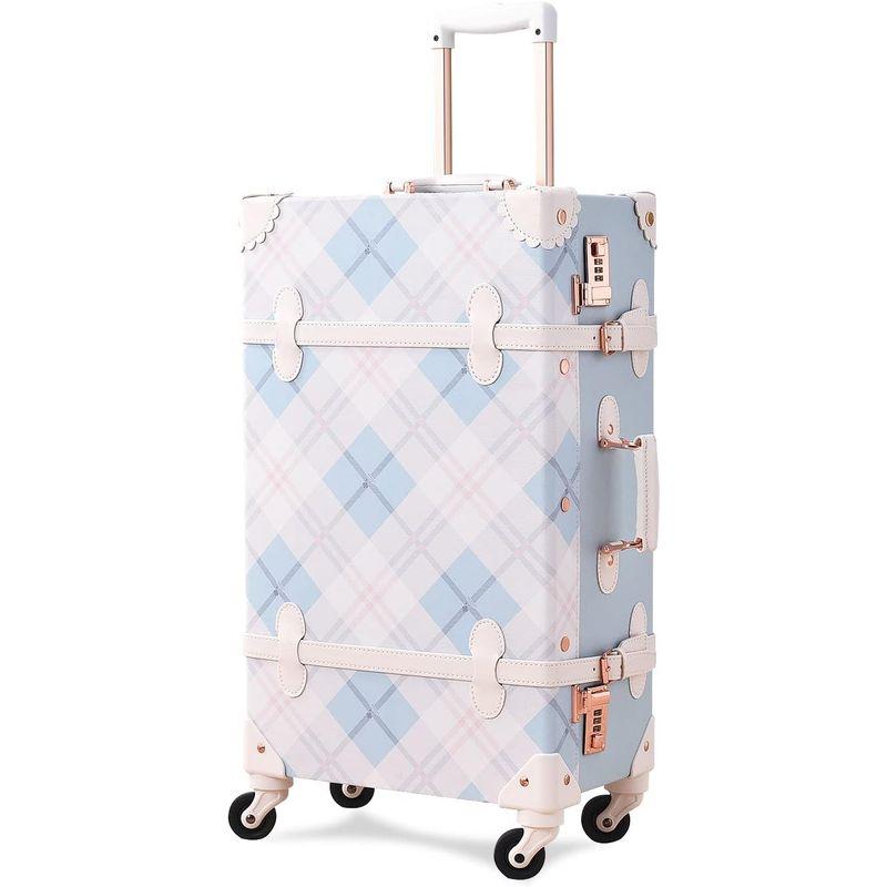 【値下げ】 ユーニットラベル かわいい キャリーケース 可愛い トランク ケース 静音四輪 復古主義 キャリーバッグ 手作り S型 スーツケース 機内持 【1849824793】(10797円)