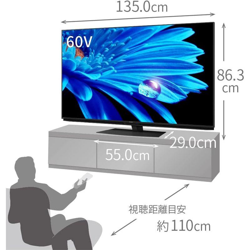 【新品同様 / 希少】 シャープ 60V型 4K 液晶 テレビ AQUOS 4T-C60EN1 N-Blackパネル 倍速液晶 Google TV (2022年モデ 【WSO1746202762】(62889円)