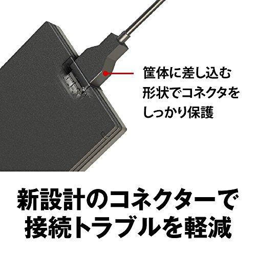 BUFFALO USB3.1(Gen.1)対応 ポータブルHDD スタンダードモデル ブラック 1TB HD-PCG1.0U3-BBAの画像