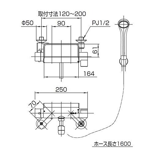 SANEI サーモシャワー混合栓 お風呂用 25%節水シャワー 一定温度キープ 小物が置けるトレー付き ラクナーレ SK1821D-13の画像