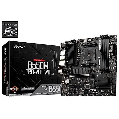 MSIマザーボード B550M PRO-VDH WIFI Ryzen 5000シリーズ (AM4)対応 M